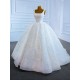 2024 Ball Gown Wedding Dresses For Women Lace Pearls Beaded Bridal Gowns Arabic Aso Ebi Vestido De Noival