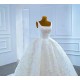 2024 Ball Gown Wedding Dresses For Women Lace Pearls Beaded Bridal Gowns Arabic Aso Ebi Vestido De Noival