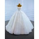 2024 Ball Gown Wedding Dresses For Women Lace Pearls Beaded Bridal Gowns Arabic Aso Ebi Vestido De Noival