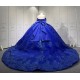 2024 Blue Quinceanera Dresses Princess Ball Gown Lace Appliques Sweetheart Girls Sweet 15 Vestidos De 15 Anos