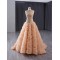 2024 Orange Prom Evening Dresses Women High Neck Ruffled Party Prom Dress A Line Prom Gowns Custom Size