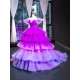 2024 Tiered Evening Dresses Purple Birthday Party Dresses for Women Arabic Wedding Party Gowns