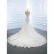 2024 Wedding Dress Scoop Neck Detachable Sleeve Bridal Gowns Appliques Robes De Dubai Custom Made