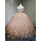 2025 Pink Off Shoulder Ball Gown Quinceanera Dresses Beading Crystal Lace Appliques Tull Sweet 16 15 Birthday Vestido De 15 Anos