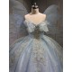 2025 Sky Blue Quince Dress Sleeveless Girl Sweet 15 Gowns Shiny Sequin Birthday Party Dress With Bow