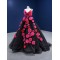 3D Flowers Black Quinceanera Dress 2024 Cocktail Dresses Vestidos De Baile Spaghetti Strap Ball Gown