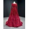 A Line Burgundy Evening Dresses Long Sleeve Prom Party Dress Women Gowns Formal Party Dress Customized