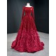 A Line Burgundy Evening Dresses Long Sleeve Prom Party Dress Women Gowns Formal Party Dress Customized