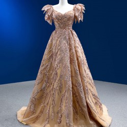 A Line Champagne Party Dresses Customized Homecoming Gowns Occasion Cocktail Dress