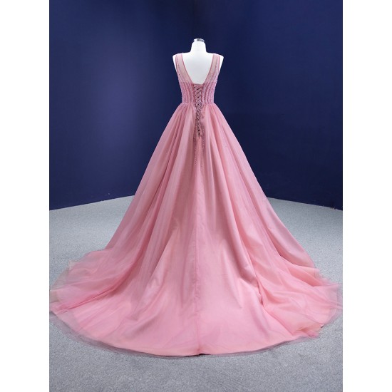 A Line Mauve Prom Dresses Women Sleeveless Formal Party Evening Dress Scoop Neck Gowns Customized