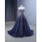 A Line Navy Blue Prom Dresses Sweetheart Neck Formal Party Homecoming Gowns Special Occasion Evening Dress Customized