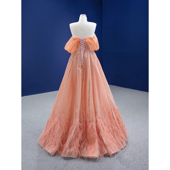 A Line Peach Color Prom Dresses Special Occasion Gowns For Women Formal Party Homecoming Dress 2024