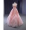 A Line Pink Prom Dresses Saudi Arabic Women Sleeveless Evening Dress Sweetheart Neck Party Gowns