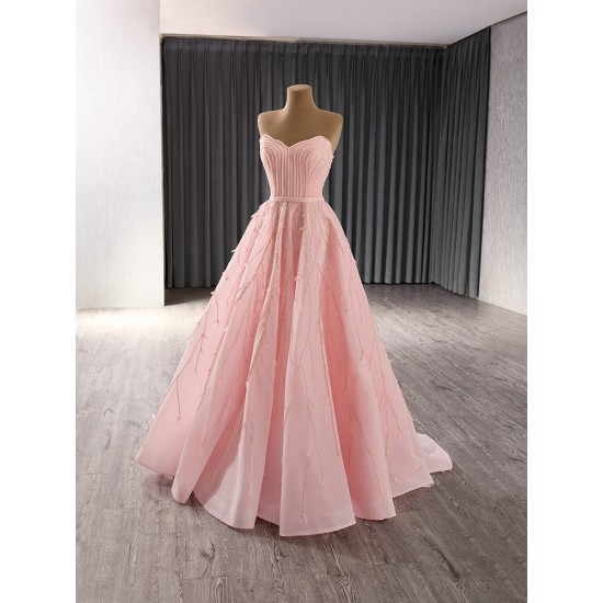 A Line Pink Prom Dresses Sleeveless Special Occasion Gowns For Women Formal Party Homecoming Dress 2024