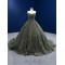 A Line Tulle Long Prom Dresses Sequin Corset Back Costume Parties Gowns Women Formal Evening Party Wear