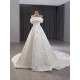 A Line Wedding Dresses Strapless Lace Appliques Robe De Mariee Bridal Gown