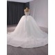 African Style Luxury Ball Gown Wedding Dresses Sleeveless Crystal Bridal Gowns Robe De Marier Sirene