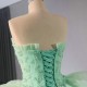 Aquamarine Color Quinceanera Dresses With Tiered Sweet 15 16 Dress For Women Birthday Party Gown