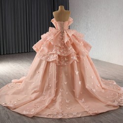 Baby Pink Vestidos De 15 Anos Romantic Sweet 15 16 Dress 2025 Ballgown Quinceanera Dresses