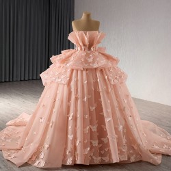 Baby Pink Vestidos De 15 Anos Romantic Sweet 15 16 Dress 2025 Ballgown Quinceanera Dresses