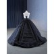 Ball Gown Black Prom Dresses Strapless Wedding Party Gowns Homecoming Dress Formal Women Outfits 2024