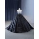 Ball Gown Black Prom Dresses Strapless Wedding Party Gowns Homecoming Dress Formal Women Outfits 2024