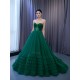 Ball Gown Emerald Green Quinceanera Dress Ruffled 2024 Cocktail Dresses Vestidos De 15 Anos