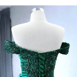 Ball Gown Emerald Green Quinceanera Dresses Off Shoulder Sweetheart Vestido De 15 16 Anos