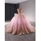 Ball Gown Pink Quinceanera Dress Pearl Sequin Birthday Sweet 16 Gown Sleeveless Vestidos De 15 XV Anos