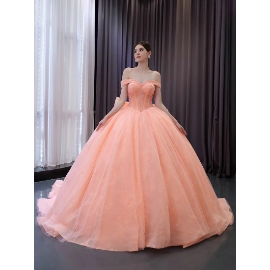 Ball Gown Red Quinceanera Dress Beading Off Shoulder Sweet 16 Gowns Birthday Vestidos De 15 XV Anos With Bow