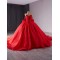 Ball Gown Red Quinceanera Dress Beading Off Shoulder Sweet 16 Gowns Birthday Vestidos De 15 XV Anos With Bow