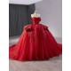 Ball Gown Red Quinceanera Dresses Sleeveless Lace Appliques Long Prom Sweet 16 Prom Gowns Vestidos De Quinceanera