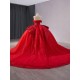 Ball Gown Red Quinceanera Dresses Sleeveless Lace Appliques Long Prom Sweet 16 Prom Gowns Vestidos De Quinceanera