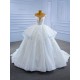 Ball Gown Tulle Wedding Dress Cape Sleeve Bridal Gowns Scoop Neck Robe de Mariage