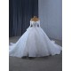 Ball Gown Wedding Dress Long Sleeves Lace Appliques Elegant Backless Bridal Gowns Modern Vestidos De Noiva