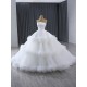 Ball Gown Wedding Dress Sleeveless Backless Bridal Growns Tiered Women Vestidos De Novia