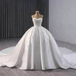 Ball Gown Wedding Dresses 2024 Sleeveless Sweetheart Neck Bride Gowns Backless Vestido De Novia