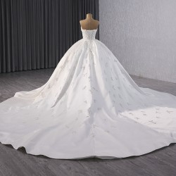 Ball Gown Wedding Dresses 2024 Sleeveless Sweetheart Neck Bride Gowns Backless Vestido De Novia