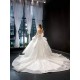 Ball Gown Wedding Dresses Long Sleeve Bridal Dress Scoop Neck Sweep Train Couture Mariage 2024