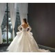 Ball Gown Wedding Dresses Long Sleeve Bridal Dress Scoop Neck Sweep Train Couture Mariage 2024