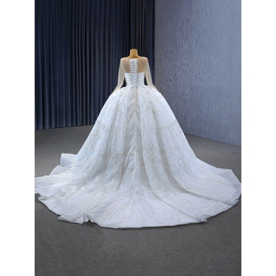 Ball Gown Wedding Dresses Long Sleeve Women Bridal Gown 2024 Custom Dress Party Robe de mariage