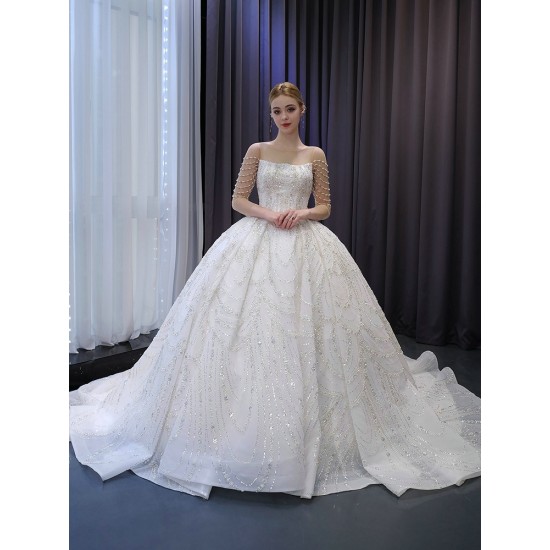 Ball Gown Wedding Dresses Long Sleeve Women Bridal Gown 2024 Custom Dress Party Robe de mariage