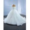 Ball Gown Wedding Dresses Long Sleeves Arabic Bridal Gowns Beading Vestido De Noiva