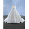 Ball Gown White Wedding Dress Long Sleeve 2024 Backless Beading Bridal Gown Sweep Train Vestido de Novia