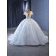 Ball Gown White Wedding Dresses Cape Sleeve Wedding Bridal Gowns Vestidos De Noiva