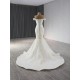 Beading Mermaid Wedding Dress Off Shoulder Princess Plus Size Saudi Arabic Dubai Bridal Gown