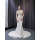 Beading Mermaid Wedding Dresses White Princess Bride Gown Vestido De Noiva