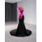 Black On Purple Mermaid Prom Dresses Long 2024 Sexy Backless Satin Prom Gowns Evening Party Dresses Vestido de Festa