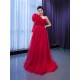 Burgundy Mermaid Long Dubai Arabia Evening Dresses 2024 For Women Wedding Party Elegant Gowns Vestido De Gala