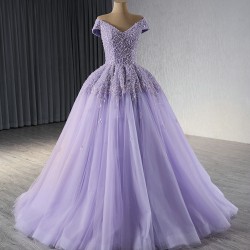 Cape Sleeve Lavender Evening Dress For Women Elegant A Line Long Prom Party Gowns Vestidos De Fiesta Formal